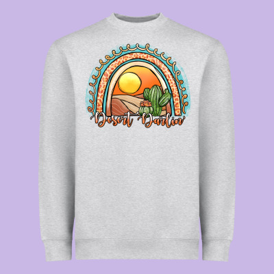Desert Darlin' Rainbow Heavyweight Sweatshirt Designed By Jahusdesignshop
