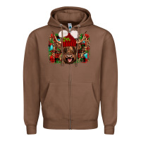 Chestnut highland cow christmas Zipper Hoodie - JahusDesignShop