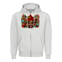 Highland Cow Christmas Zipper Hoodie | Teevron