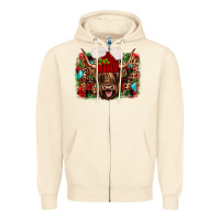 Sandshell highland cow christmas Zipper Hoodie - JahusDesignShop
