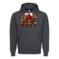 Smoke highland cow christmas Zipper Hoodie - JahusDesignShop