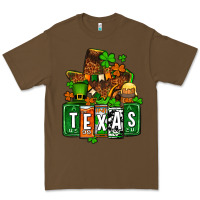 Cacao St. Patrick's Texas map Premium Tee - OliviaCreatesArt