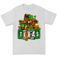 Dove Grey St. Patrick's Texas map Premium Tee - OliviaCreatesArt