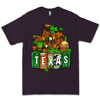 Plum St. Patrick's Texas map Premium Tee - OliviaCreatesArt