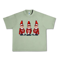 Oil Green Christmas Elfs Urban Heavy Tee - FaDigitalArtStudio