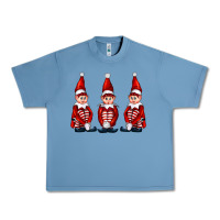 Pebble Blue Christmas Elfs Urban Heavy Tee - FaDigitalArtStudio