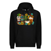 Black Coffee cups Premium Hoodie - Artiststas