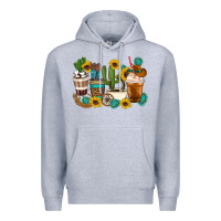 Heather Grey Coffee cups Premium Hoodie - Artiststas
