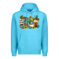 Ocean Blue Coffee cups Premium Hoodie - Artiststas