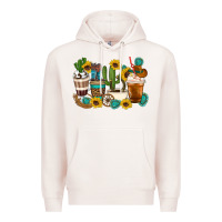 Pale Pink Coffee cups Premium Hoodie - Artiststas
