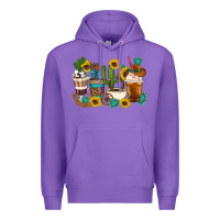 Purple Coffee cups Premium Hoodie - Artiststas