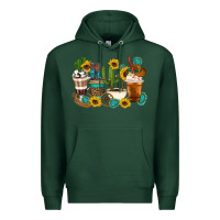 Coffee Cups Premium Hoodie | Teevron