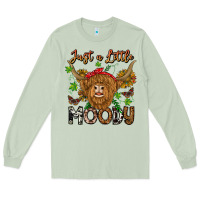 Matcha Just a Little Moody Long Sleeve Tee - CowhideDigitalArt