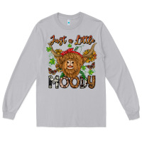 Moon Dust Just a Little Moody Long Sleeve Tee - CowhideDigitalArt
