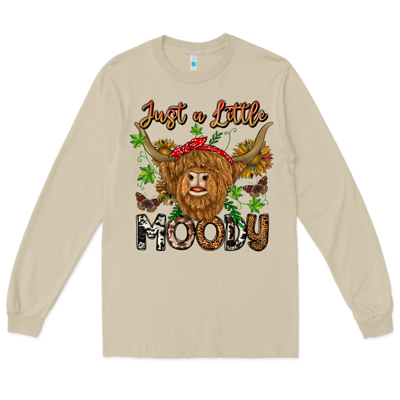 Just A Little Moody Long Sleeve Tee by CowhideDigitalArt | Teevron