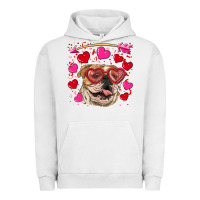 Pigment Lunar Rock valentine's day  brown english bulldog Urban Hoodie - RanaPortraitStore