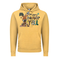 Vintage Mustard Happy Easter Y'all Vintage Hoodie - CowhideDigitalArt