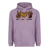 Lavender peace love labrador Heavyweight Hoodie - RanaPortraitStore