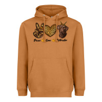 Meerkat peace love labrador Heavyweight Hoodie - RanaPortraitStore