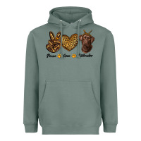 Sage peace love labrador Heavyweight Hoodie - RanaPortraitStore