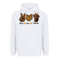 White peace love labrador Heavyweight Hoodie - RanaPortraitStore