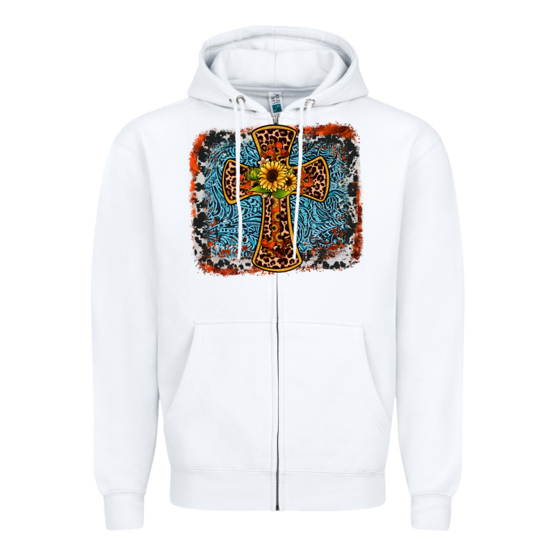 Western Cross Zipper Hoodie by JahusDesignShop | Teevron