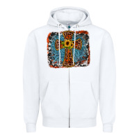 White western cross Zipper Hoodie - JahusDesignShop