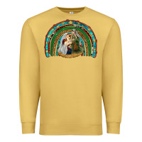 Antique Gold holy family rainbow Premium Sweatshirt - RanaPortraitStore