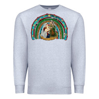 Heather Grey holy family rainbow Premium Sweatshirt - RanaPortraitStore