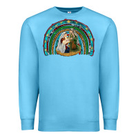 Ocean Blue holy family rainbow Premium Sweatshirt - RanaPortraitStore