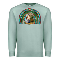 Seafoam holy family rainbow Premium Sweatshirt - RanaPortraitStore