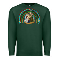 Sports Green holy family rainbow Premium Sweatshirt - RanaPortraitStore