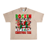 French Oak Rockin Around The Christmas Tree Urban Heavy Tee - FaDigitalArtStudio