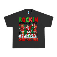 Pigment Black Rockin Around The Christmas Tree Urban Heavy Tee - FaDigitalArtStudio