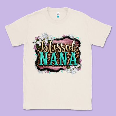 Blessed Nana Classic Tee Designed By Oliviacreatesart