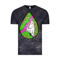 Cloud Black halloween ghost teardrop Vintage Tee - BundleAndBundleShop