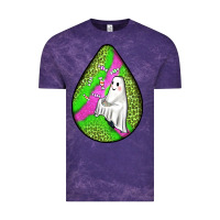 Cloud Purple halloween ghost teardrop Vintage Tee - BundleAndBundleShop