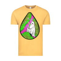 Vintage Mustard halloween ghost teardrop Vintage Tee - BundleAndBundleShop