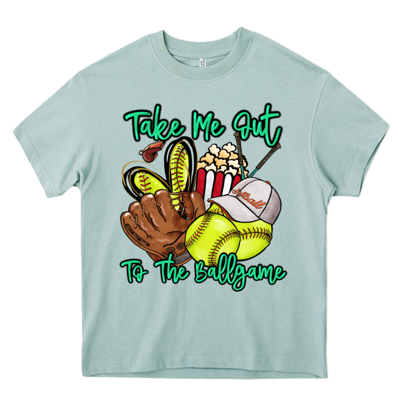 Take Me Out To The Ballgame Heavy Core Tee by HowdyJamesFarm | Teevron