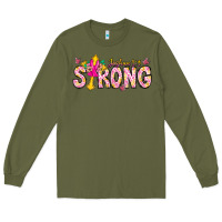 Army Green joshua strong Long Sleeve Tee - CowhideDigitalArt