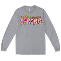 Heather Grey joshua strong Long Sleeve Tee - CowhideDigitalArt