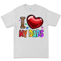 Dove Grey i love my dads Premium Tee - OliviaCreatesArt
