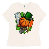 Bone St. Patrick's Day Basketball Ladies Tee - FaDigitalArtStudio