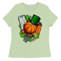 St. Patrick's Day Basketball Ladies Tee | Teevron