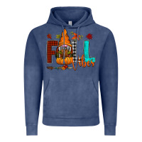 Vintage Denim Fall Vibes Vintage Hoodie - CowhideDigitalArt