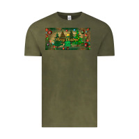 Vintage Olive merry christmas license plate Vintage Tee - BundleAndBundleShop