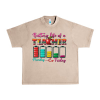 French Oak battery life of a teacher Urban Heavy Tee - BundleAndBundleShop