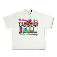 Pistachio battery life of a teacher Urban Heavy Tee - BundleAndBundleShop