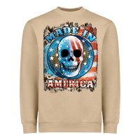 Mushroom made in america skull Heavyweight Sweatshirt - JahusDesignShop