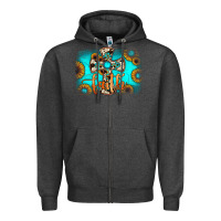 Charcoal Heather faith cross Zipper Hoodie - JahusDesignShop